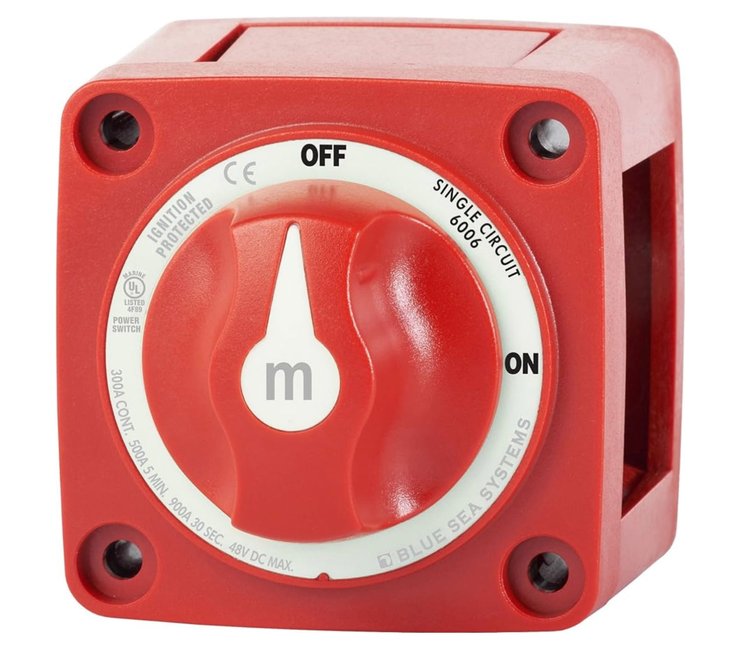 BLUE-SEA SWITCH BATT MINI ONOFF W/KNOB- 6006