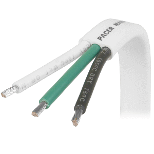 Pacer 10/3 AWG Triplex Cable - Black/Green/White