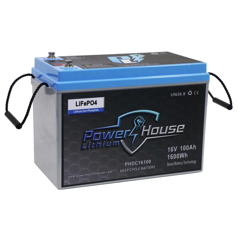 PowerHouse Lithium 16V 100AH Deep-Cycle Battery (5 to 6 Devices)