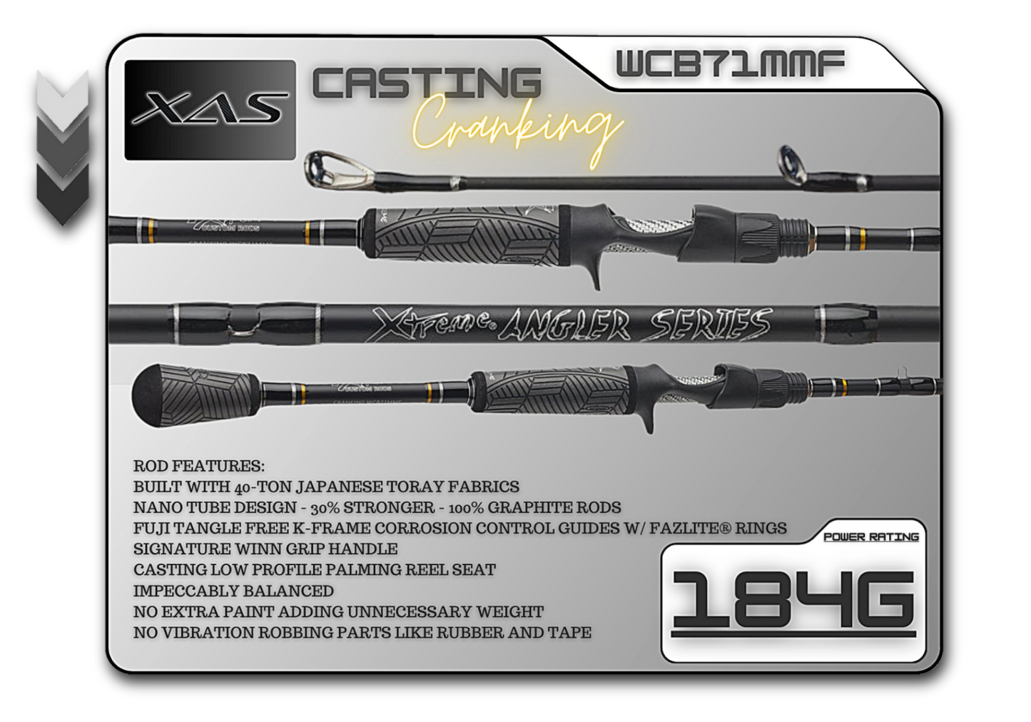 WCB71MMF 7'1" Medium Mod-Fast **Cranking**