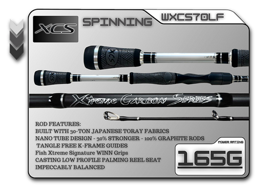 WXCS70LF (165g) 7'0" Light Fast Spinning