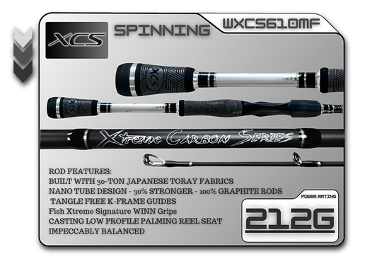 WXCS610MF (212g) 6'10" Medium Fast Spinning