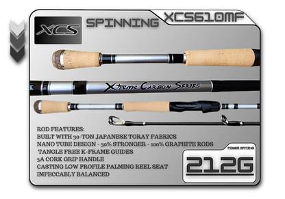 XCS610MF (212g) 6'10" Medium Fast Spinning