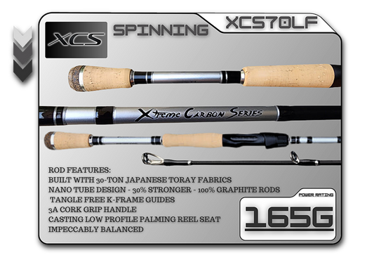 XCS70LF (165g) 7'0" Light Fast Spinning