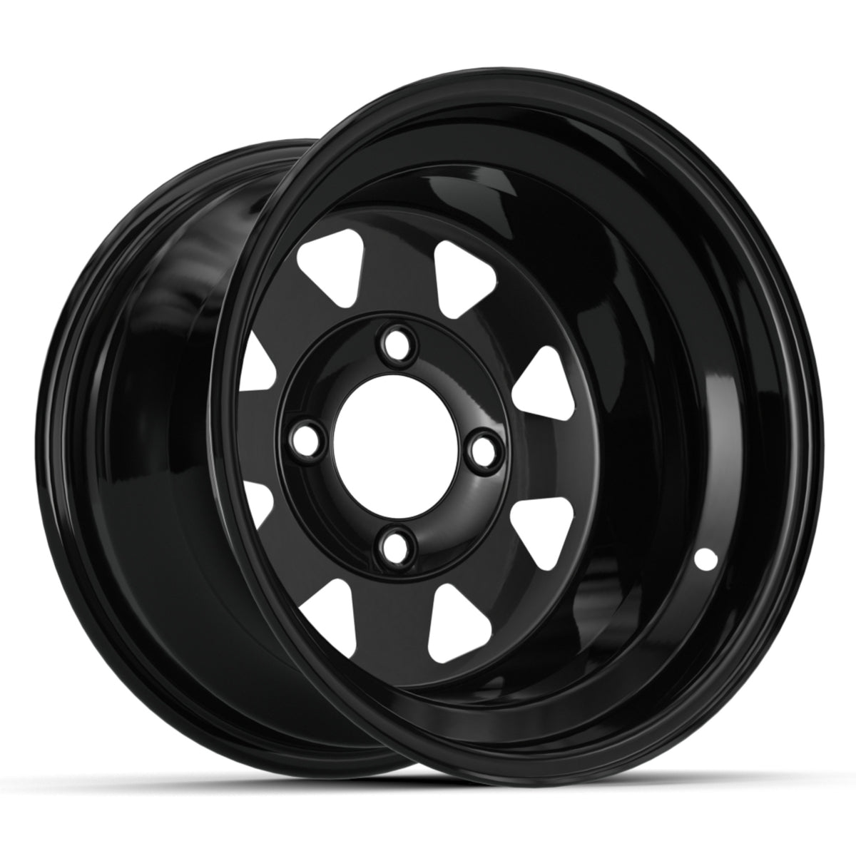 23x10.00-12 GTW Rogue All Terrain Tire & 12″ Spoke Glossy Black Steel Wheel (2:5 Offset)