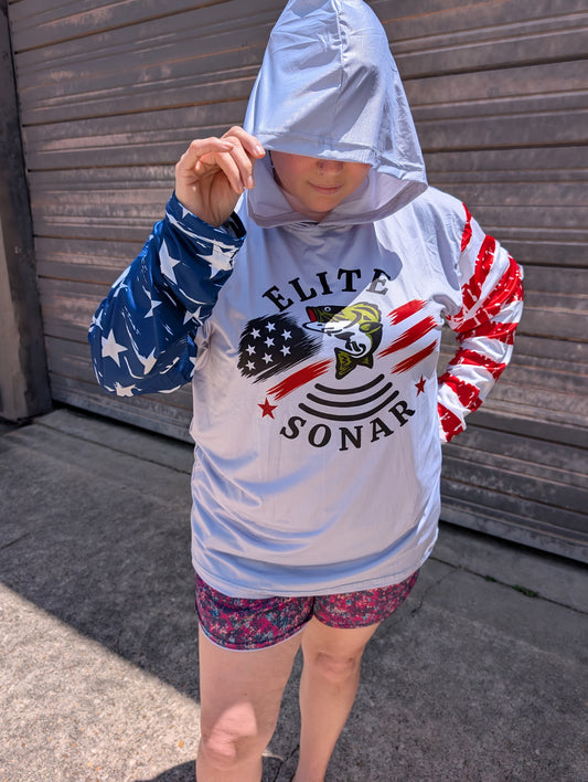 Elite Sonar Patriotic Performance Sun Hoodie and Hats