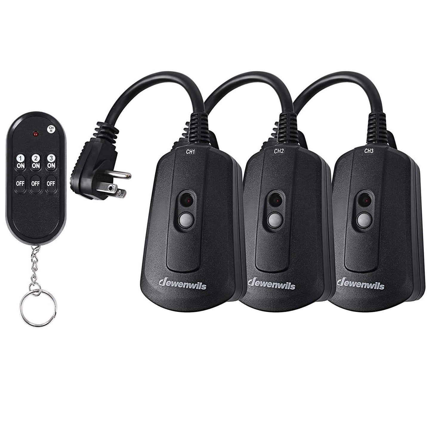 DEWENWILS Outdoor Indoor Wireless Remote Control Outlet Kit