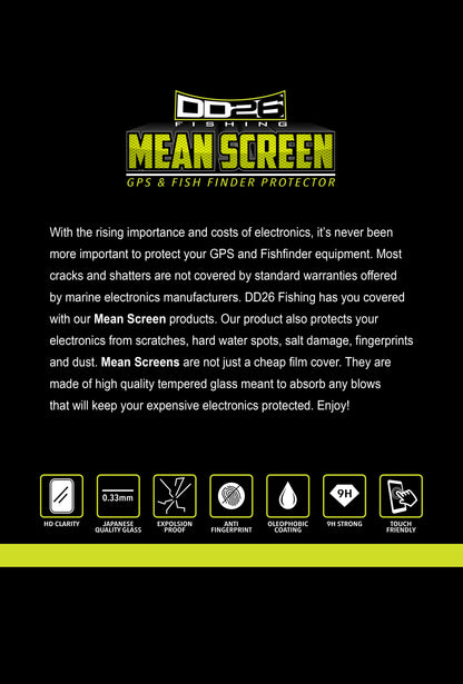 40% OFF!  DD26 Fishing Mean Screen Anti Glare tempered glass that fits the Humminbird Helix 10 all Gens & Helix 9 Gen 1 & 2