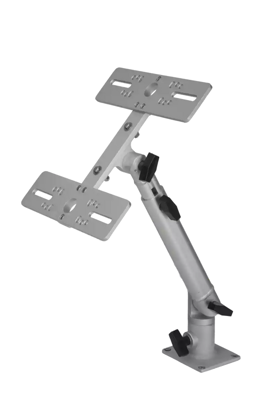 Millennium Marine Double Monitor Mount – Silver