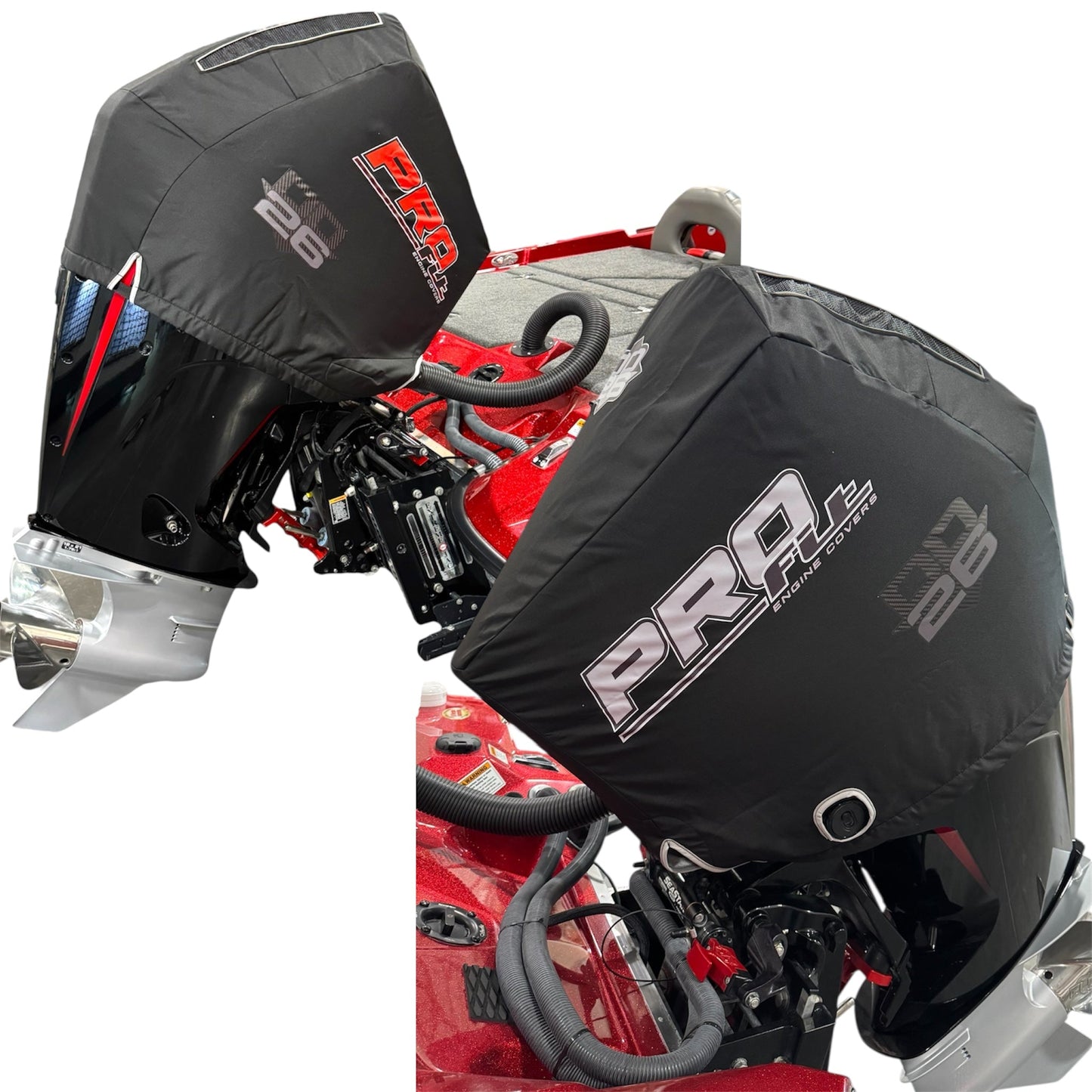 PRO Fit Engine Cover by DD26 Fishing fits the Mercury 4-Stroke Pro XS 200-300, V8 Engines