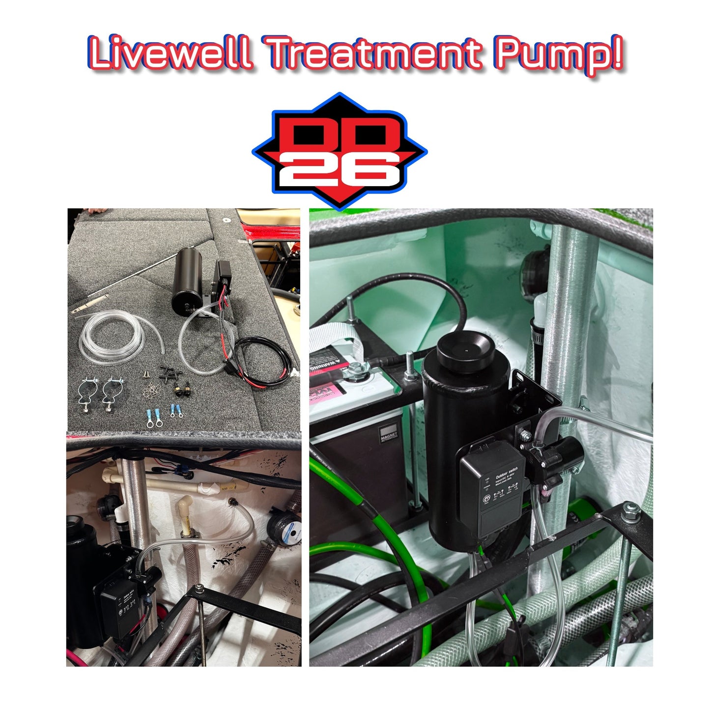 DD26 Fishing Livewell Treatment Pump Kit