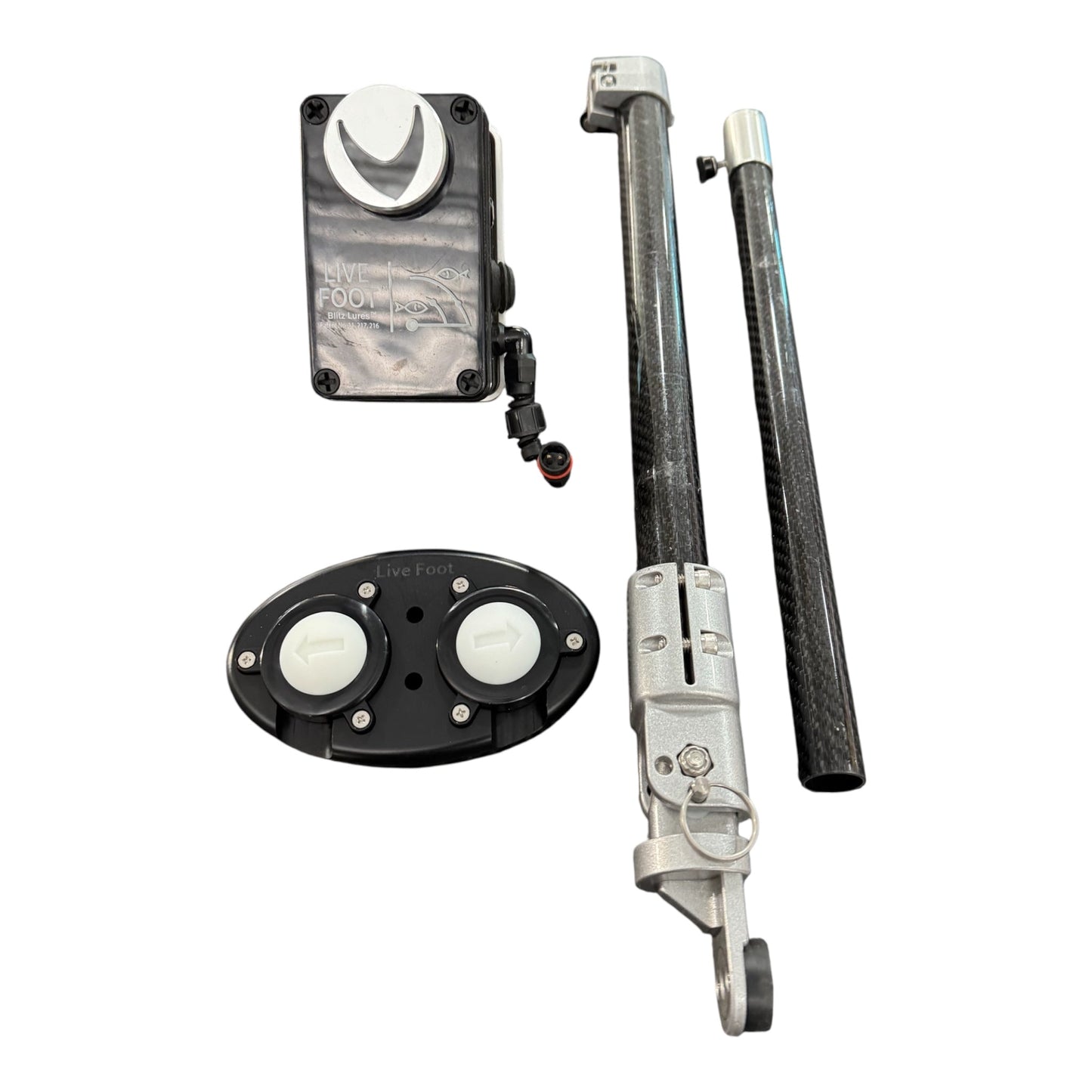 Live Foot™ - Patented Motor Control System for Sonar Transducers by Blitz Lures