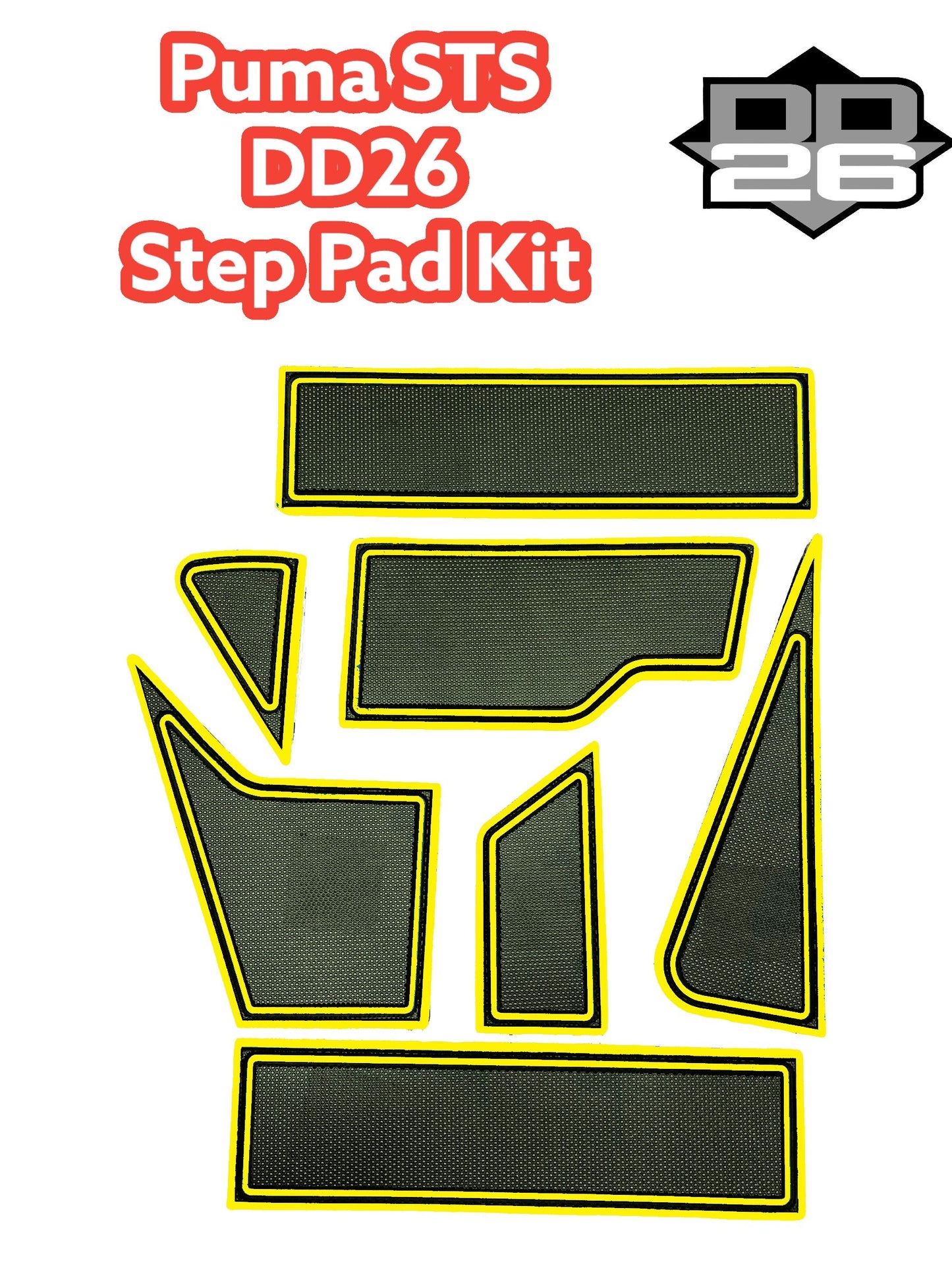 Bass Cat Puma STS and Lynx STS Step Pad Kit 7pc