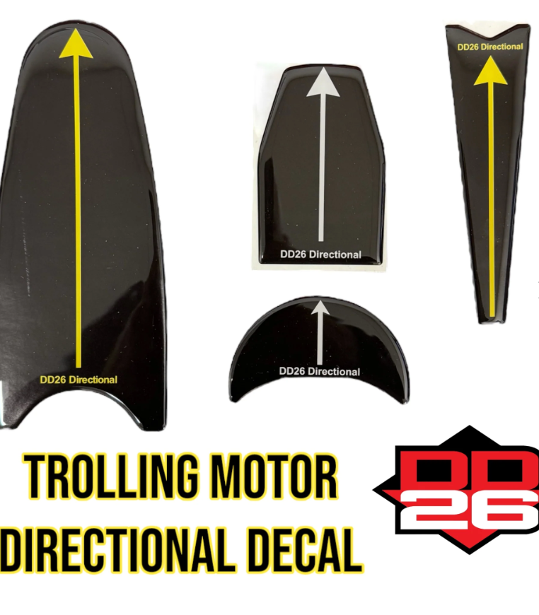 DD26 Directional Indicator Decal for your Trolling motor and Transducer