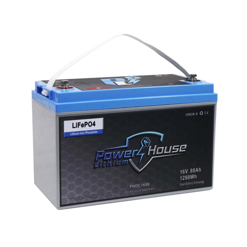 PowerHouse Lithium 16V 80Ah Deep Cycle Battery (4 to 5 Devices)