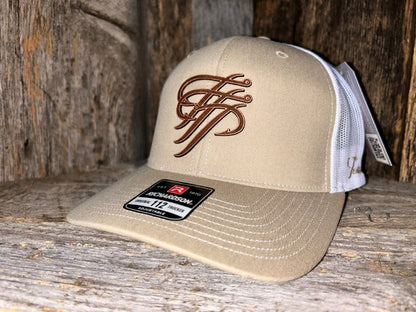 TTP Khaki/White Leather Patch Cut Out