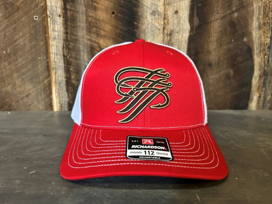 TTP Red/White/ Leather Patch Cut Out